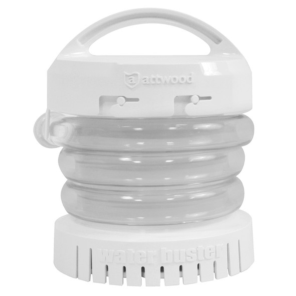 Attwood WaterBuster Portable Pump - 200 GPH for Boats, Pools, and Aquariums