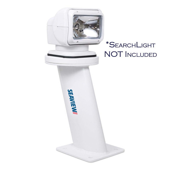 Seaview 12-Inch Aft Leaning Mount for Searchlights and Thermal Cameras with 7x7 Inch Base Plate