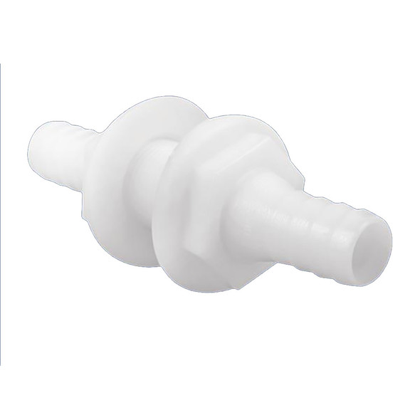 Attwood Marine White Plastic Double Ended Connector - 3/4" Inner Diameter
