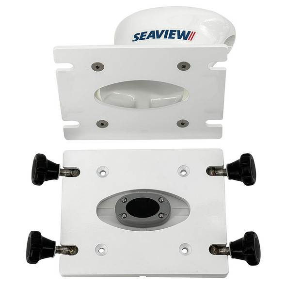 Seaview Removable Pedestal Base with 7x7 Plate - White