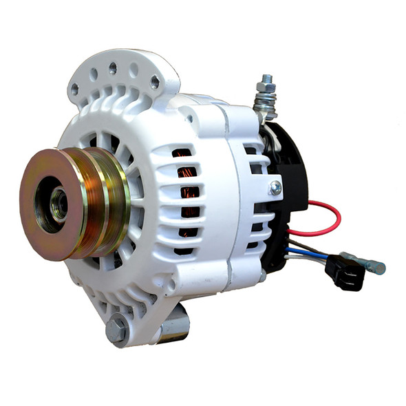 Balmar 621-120-DV 120 Amp 12V Alternator with Single Foot Spindle Mount and Dual Vee Pulley