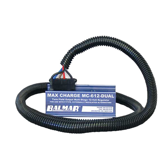 Balmar Dual MC612 Multi-Stage 12V Regulator with Harness – Reliable Power Management for Twin Alternator Systems
