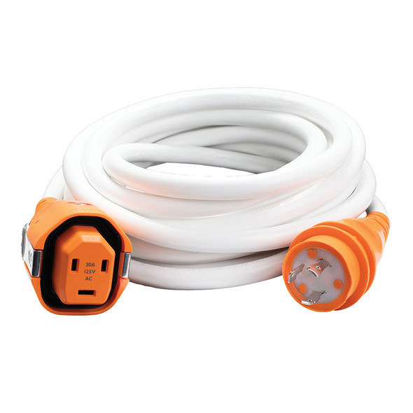 SmartPlug 30 Amp Marine Shore Power Cordset with Twist Type Dockside Plug, 25 Feet
