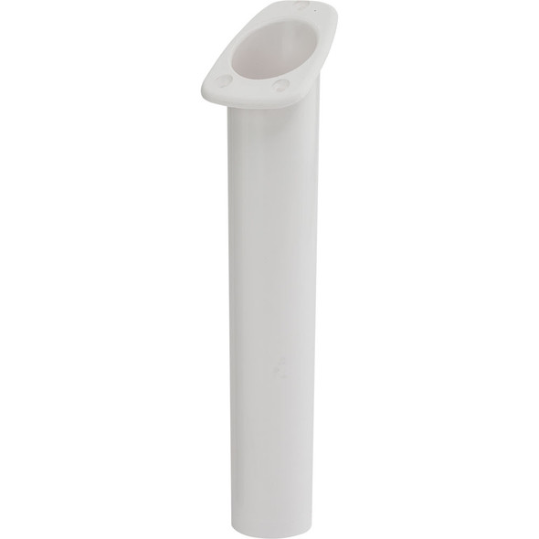 Sea-Dog Narrow Gunnel Flush Mount Rod Holder - White, Part #325061-1