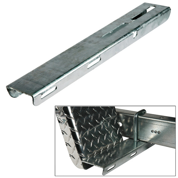 C.E. Smith Bolt-On Fender Step Pad - 3 inch Left & Right Hand, Galvanized Steel