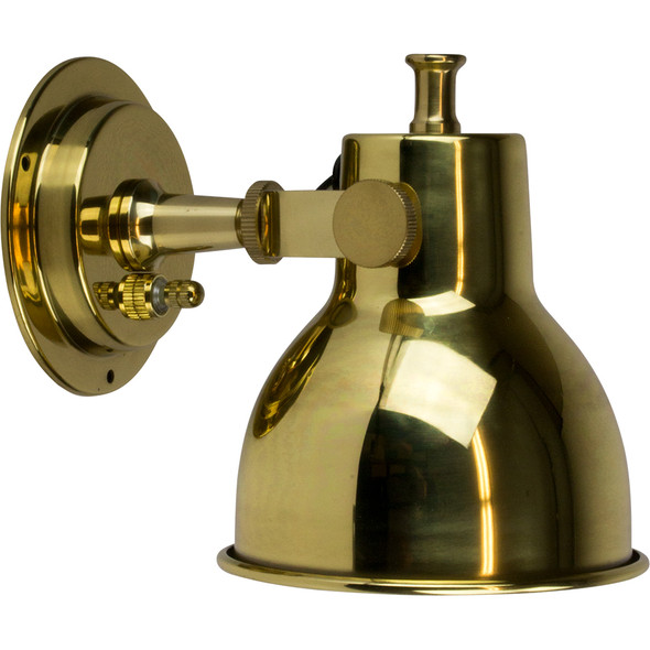 Sea-Dog Brass Berth Light - Large, 12VDC Marine Wall Light with Adjustable Knobs
