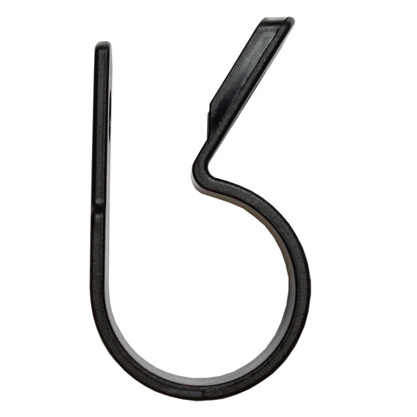 Pacer UV Resistant Nylon C-Clamps - 1 Inch Diameter - Black, Pack of 25