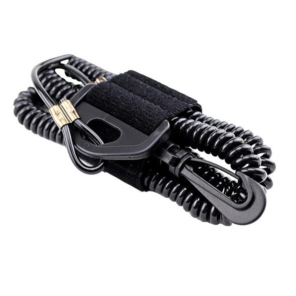 YakGear Coiled Paddle Leash - Adjustable 24-60 inch Rubber Paddle Cord