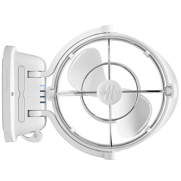 SEEKR by Caframo Sirocco II 3-Speed 7-Inch Gimbal Fan - White - 12-24V Marine Cabin Fan