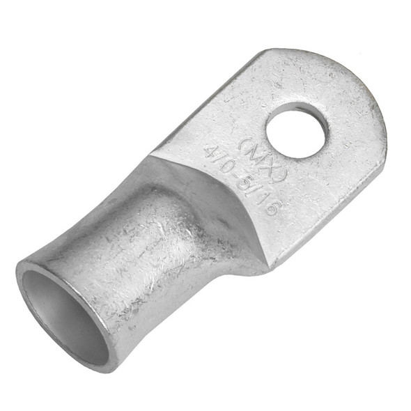 Pacer Tinned Copper Lug 4/0 AWG - 5/16 inch Stud, 10-Pack for Heavy-Duty Electrical Connections