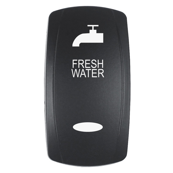 Pacer EV2LE-FRSH FRESH WATER Actuator for V Series Contura Switches - Black Laser-Etched Top/Bottom Light