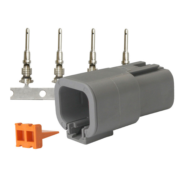 Pacer DTP Deutsch Receptacle Repair Kit - 14-12 AWG, 4-Position, Part Number TDTP04F-4RP