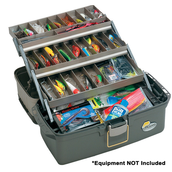 Plano Guide Series Tray Tackle Box - Graphite and Sandstone