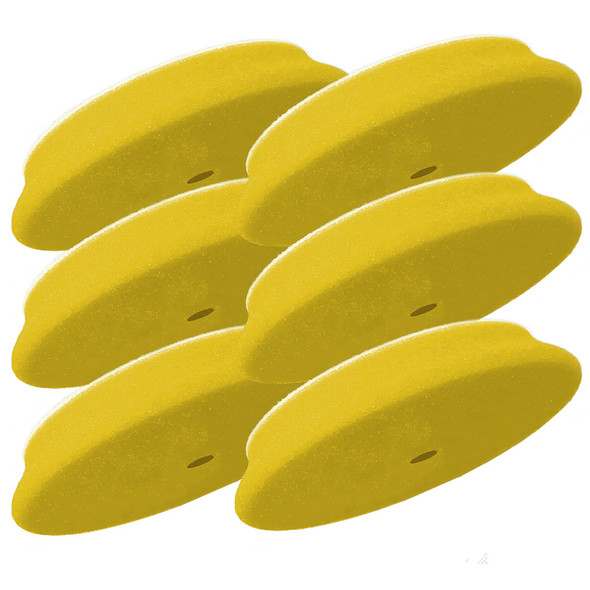RUPES D-A Fine Finishing Foam Pad 40mm - Yellow (6-Pack) for Dual-Action Polishers