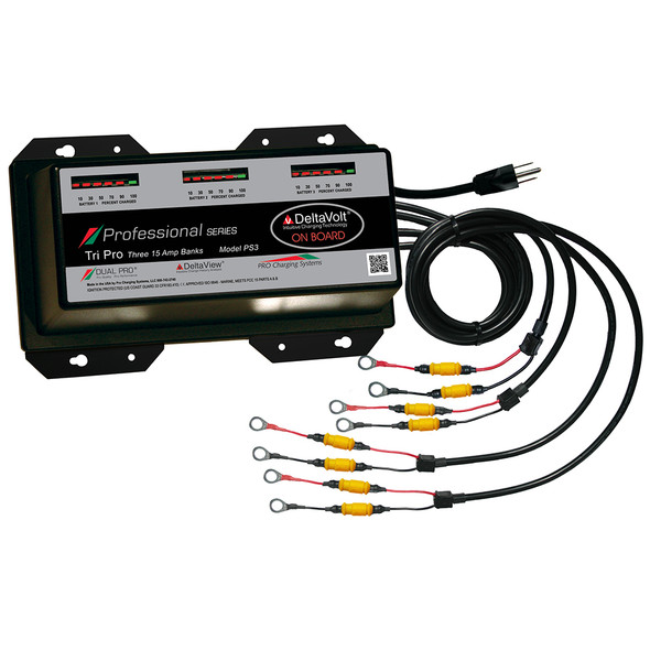 Dual Pro Professional Series 45A Battery Charger for Marine and Recreational Use