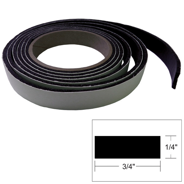 TACO Marine Hatch Tape - 8 Feet Long, Black - Part V30-0748B8-2