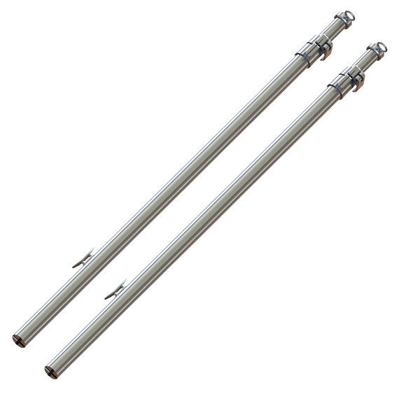 TACO Marine T10-7001VEL Tele-Sun Aluminum Shade Poles with Carry Bag