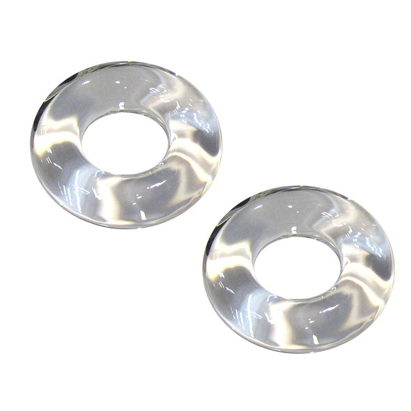 TACO Marine Outrigger Glass Rings (Pair) - Smooth Operation for Outrigger Lines