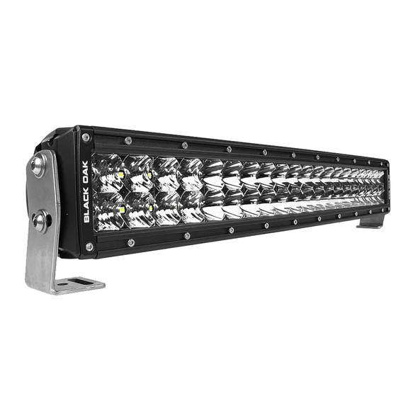 Black Oak LED Pro Series 3.0 Double Row 20-Inch LED Light Bar with Combo Optics and Black Housing