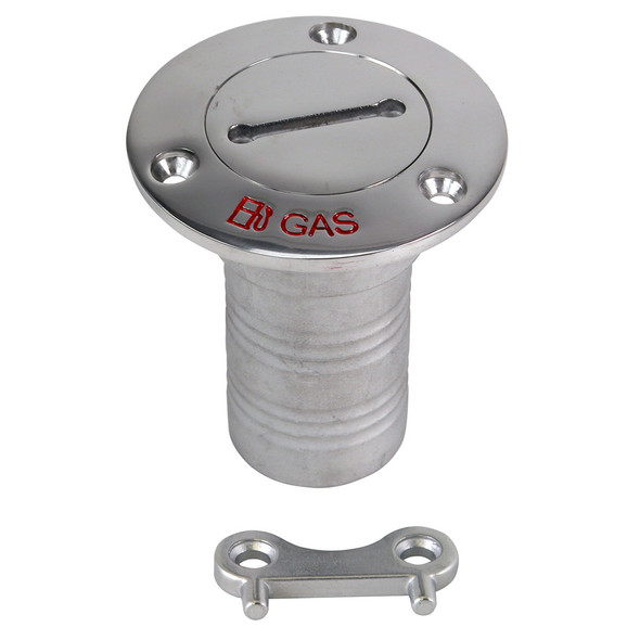 Whitecap 6394C 2-Inch Gas Hose with 90-Degree Angle and Stainless Steel Chain