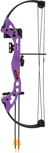 Bear Archery Youth Compound Bow AYS300PL - 26-Inch Axle-to-Axle, Purple