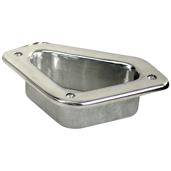 Whitecap Hawse Pipe 6349 – 316 Stainless Steel, 4-3/4" x 2-3/4" Inner Hole, 8" x 5" Flange