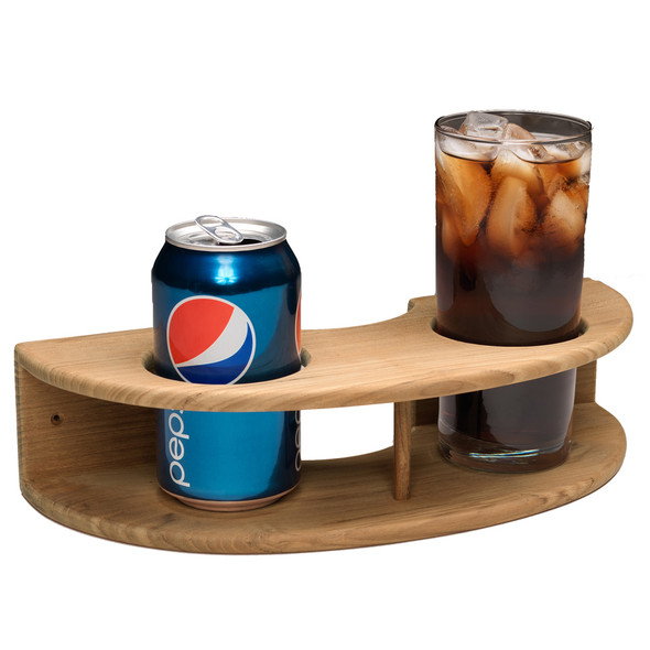 Whitecap Teak Curved Two-Drink Rack - Model 63218