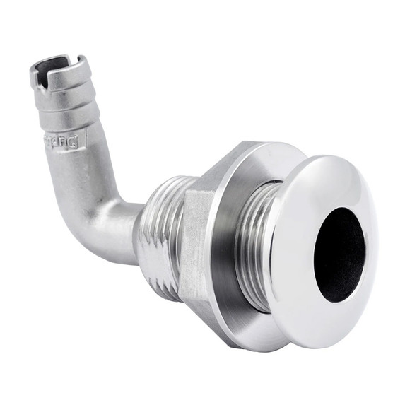 Whitecap 1-1/2 Inch Duplex Stainless Steel 90 Degree Thru-Hull Fitting - Part 6581X