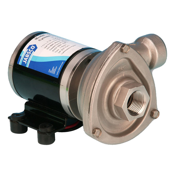 Jabsco 50840-0024 Low Pressure Cyclone Centrifugal Pump - 24V for Marine and Industrial Use