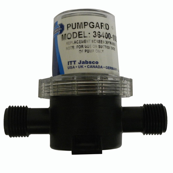 Jabsco Pumpguard In-Line Strainer - 1/2 Inch NPT Port for Pressure Water and Bilge Pumps