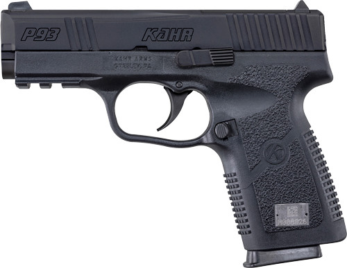 Kahr Arms P93 9mm Semi-Auto Handgun with 3.54-inch Barrel and Black Polymer Frame