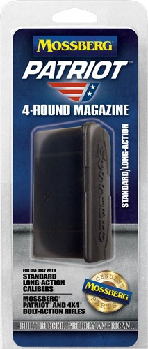 Mossberg Magazine Patriot Long for .25-06 Rem, .270 Win, and .30-06 Springfield Rifles - 4 Round Capacity