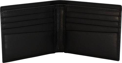 Cameleon S&W Men’s Bi-Fold Wallet in Black - RFID-Lined Leather Design