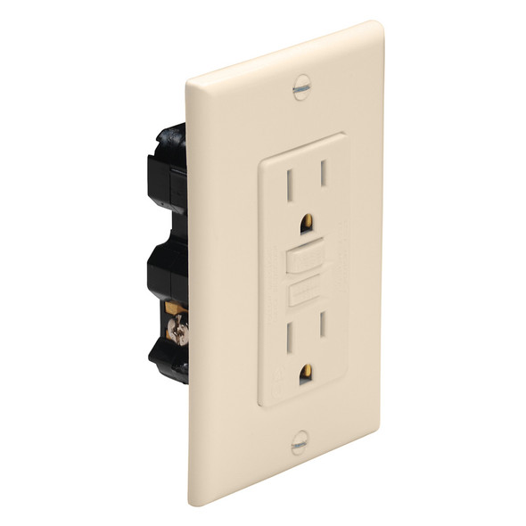 Marinco Ivory Ground Fault Circuit Interrupter (GFCI) - Part 1591-FI
