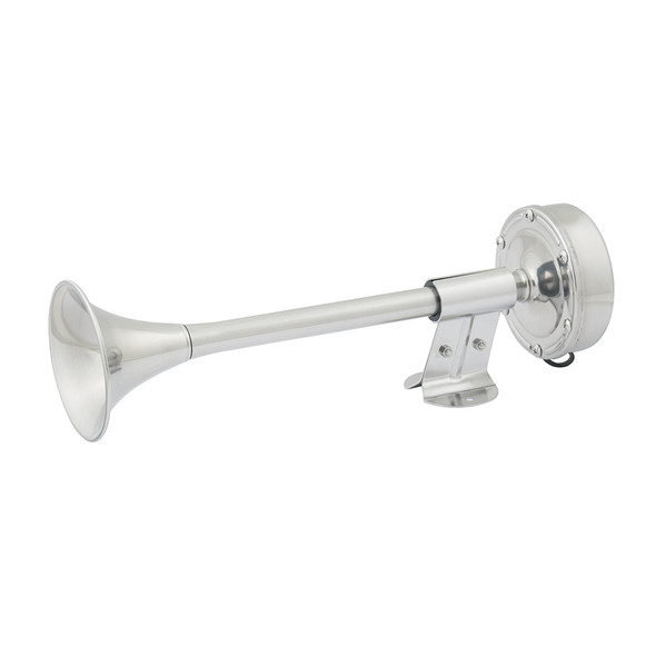 Marinco 12V Compact Single Trumpet Electric Horn with Stainless Steel Construction