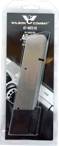 Wilson Combat .45 ACP 10-Round Stainless Steel Magazine for 1911 Pistols - Part No. 47-45FS10