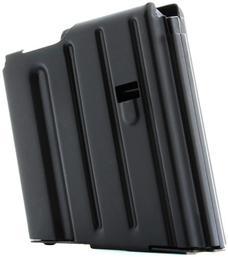 C Products Defense CPD Magazine for SR-25 and AR-10 .308 Win, 5 Rounds, Black Matte Stainless Steel