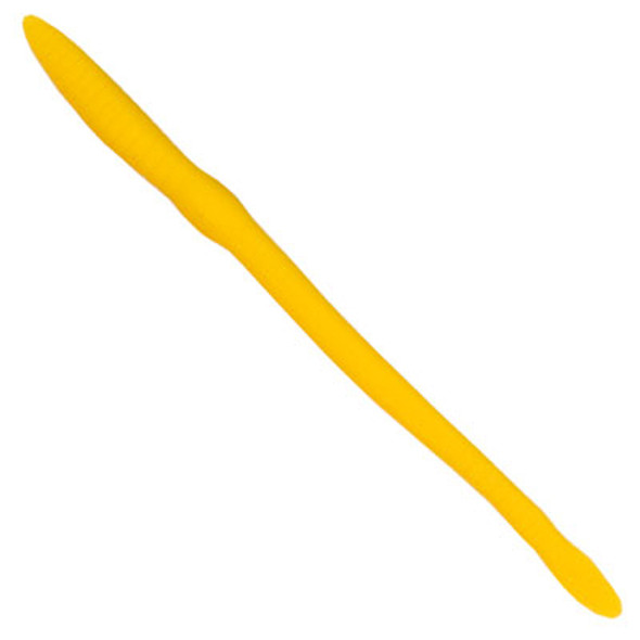 Creme Lures CREM Scoundrel 8-inch Yellow Soft Plastic Bait, 12 Pack