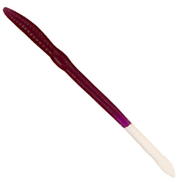 Creme Lures CREM Scoundrel 6-inch Soft Plastic Bait with Purple/White Tail