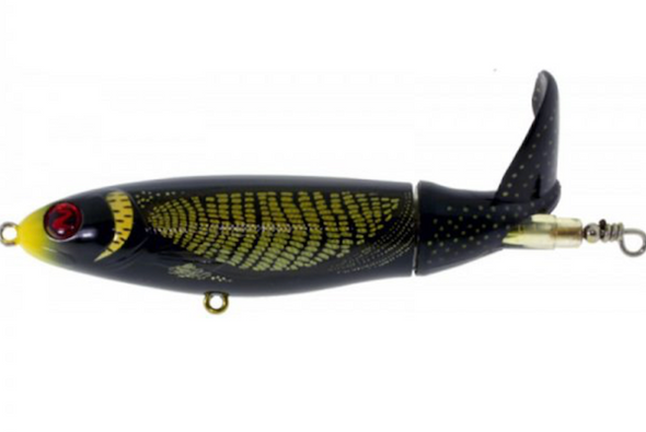 River2Sea R2S Whopper Plopper 90/19 Yellow Head – Topwater Lure for Bass Fishing