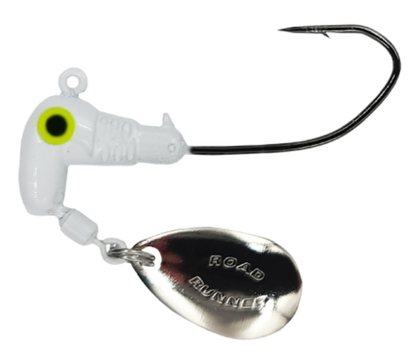 Blakemore Road Runner Sickle Hook Heads, 6-Pack, Size 1/0, White, Model S142-001