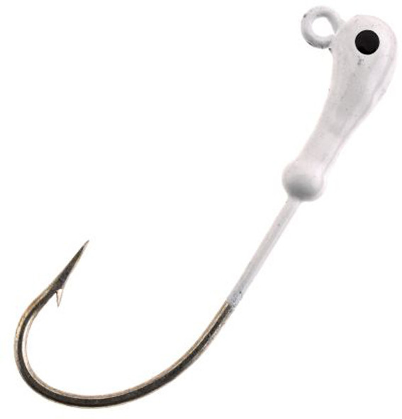 H&H Lure Round Jighead 1/8 oz White - Pack of 10