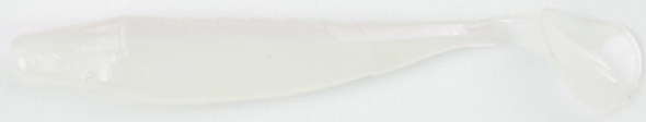 Missile Baits Missle Shockwave 3.5" Soft Plastic Lure, White, 8-Pack - MBSW35-PW