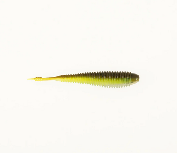 Missile Baits Spunk Shad 3 Green Pumpkin Delight Soft Plastic Bait - 12 Pack