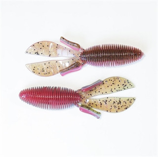 Missile Baits Miss D Bomb 4.5" Pink Belly Soft Plastic Bait, 6 Pack