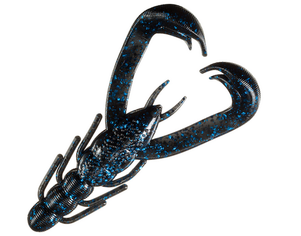 V&M Baits Wild Craw 4" - Black Blue Glitter