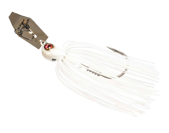 Z-Man ChatterBait Elite EVO 1/2 oz White - Effective Bladed Jig for Freshwater & Saltwater Fishing
