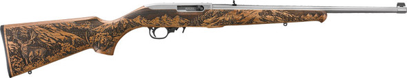 Ruger 10/22 Mulle Deer Edition .22 LR Sporting Rifle with Stainless Finish and Walnut Stock