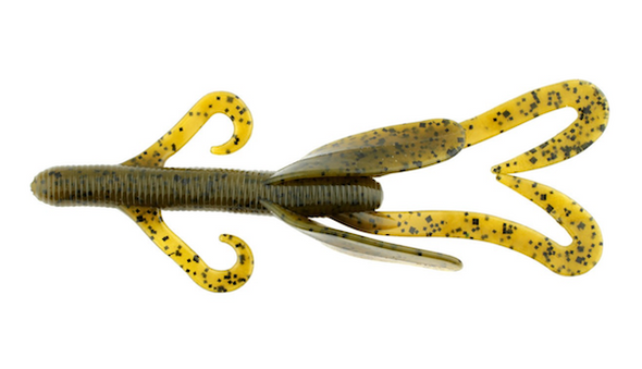 V&M Baits B-Swamp Hog 3.5 inch Green Pumpkin Soft Plastic Bait - Part Number BSWHGP10