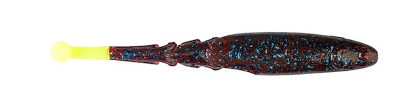 Z-Man Fishing Products Big Ballerz 4-Inch Plum and Chartreuse Tail - 5 Pack
